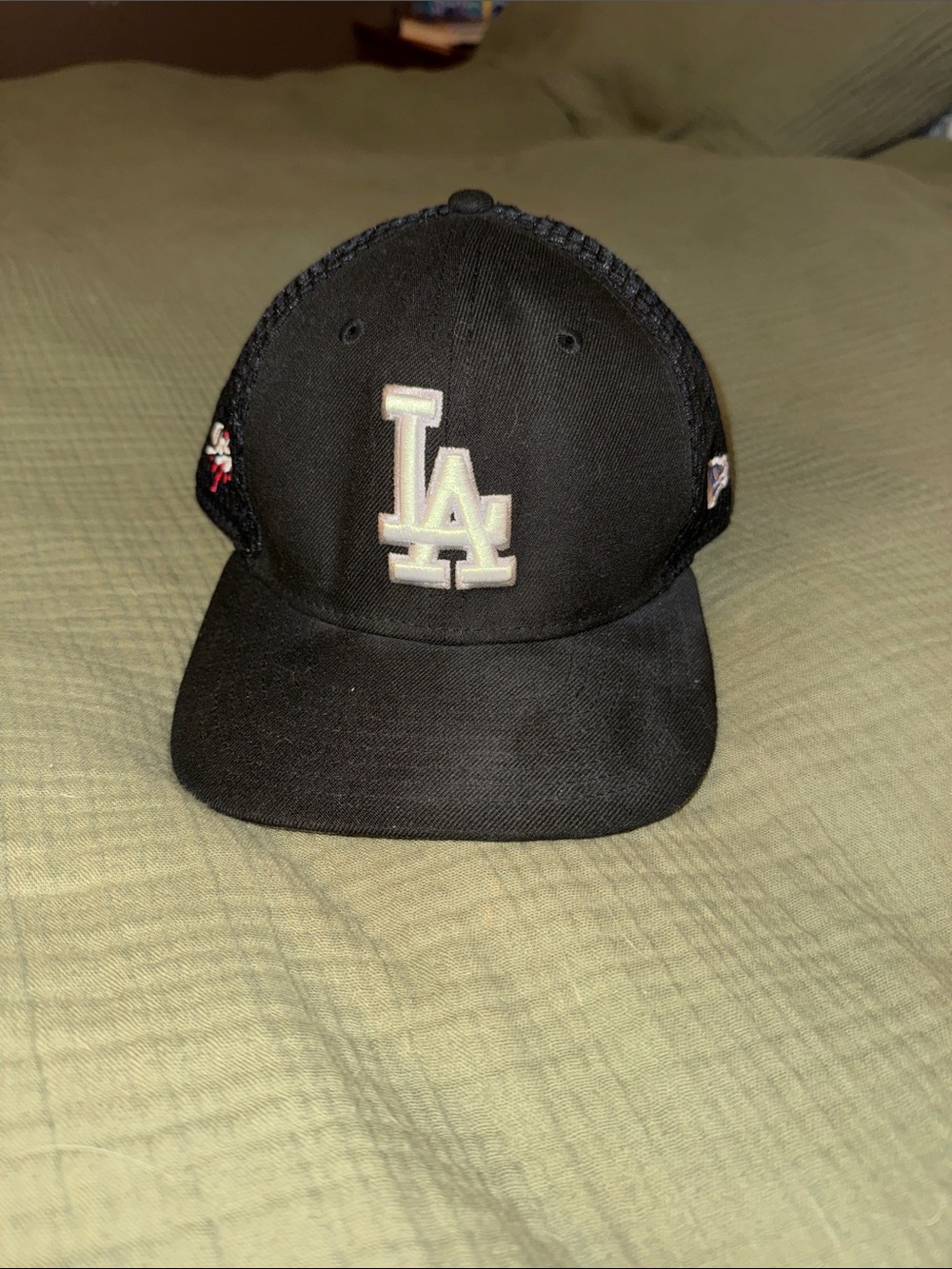 LA Dodgers Black Adult Trucker Hat